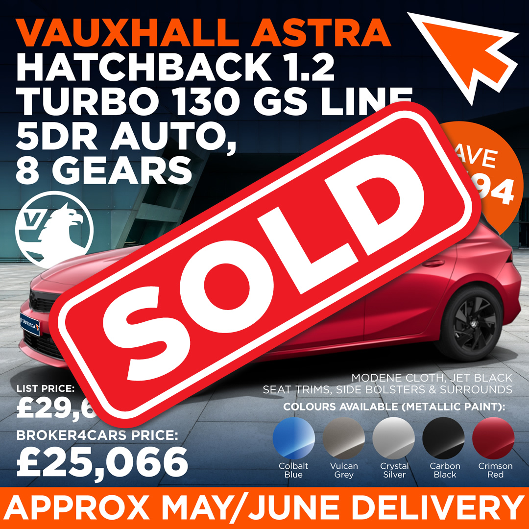 Vauxhall Astra Hatchback 1.2 Turbo 130 GS Line 5DR Auto. SOLD