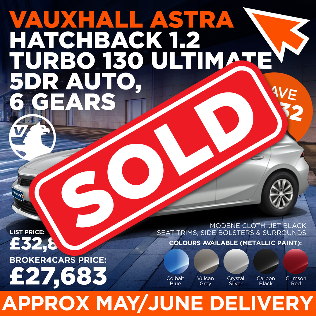 Vauxhall Astra Hatchback 1.2 Turbo 130 Ultimate 5DR Auto. SOLD