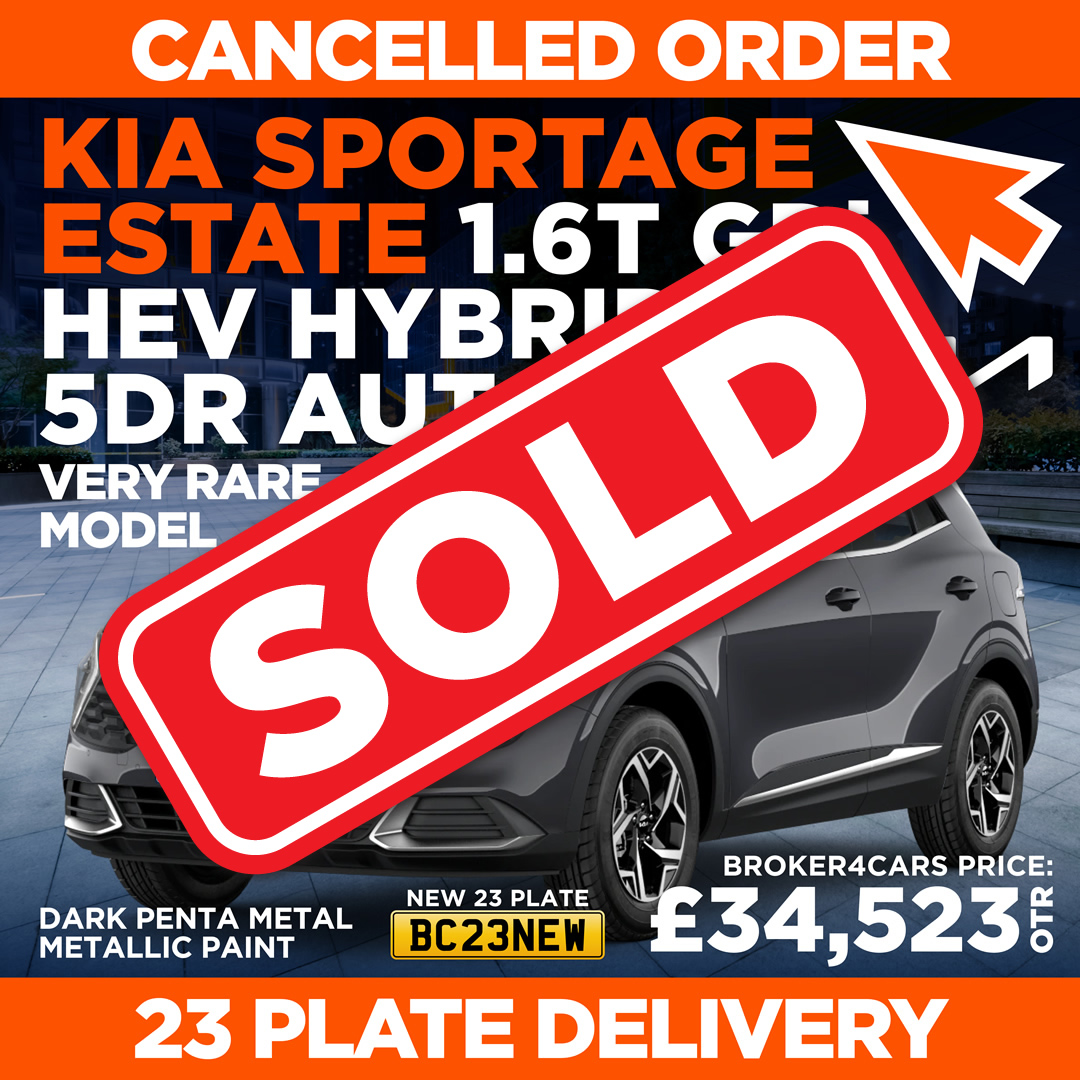 SOLD. Kia Sportage Estate 1.6T GDi HEV Hybrid 4 5DR Auto.