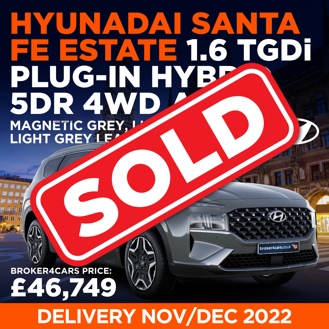 Hyundai Santa Fe Estate 1.6 TGDi Plug-in Hybrid 5DR 4WD Auto. Sold