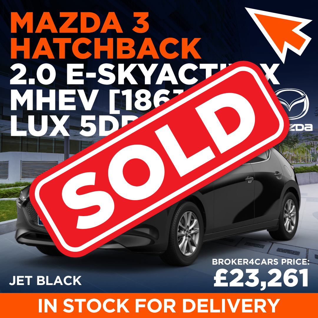 Mazda 3 Hatchback 2.0 E-Skyactiv X MHEV 186 SE-L LUX 5DR. SOLD