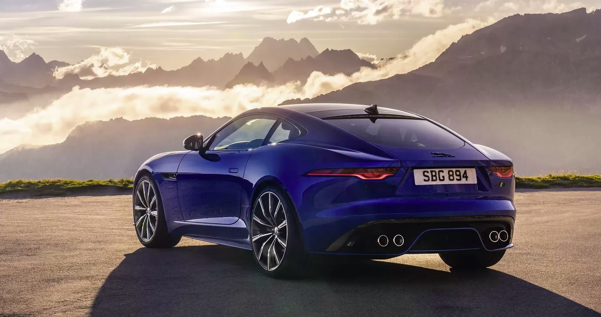 Picture of nice car in a mountainous setting